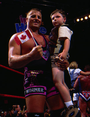 Owen Hart and his son Oje